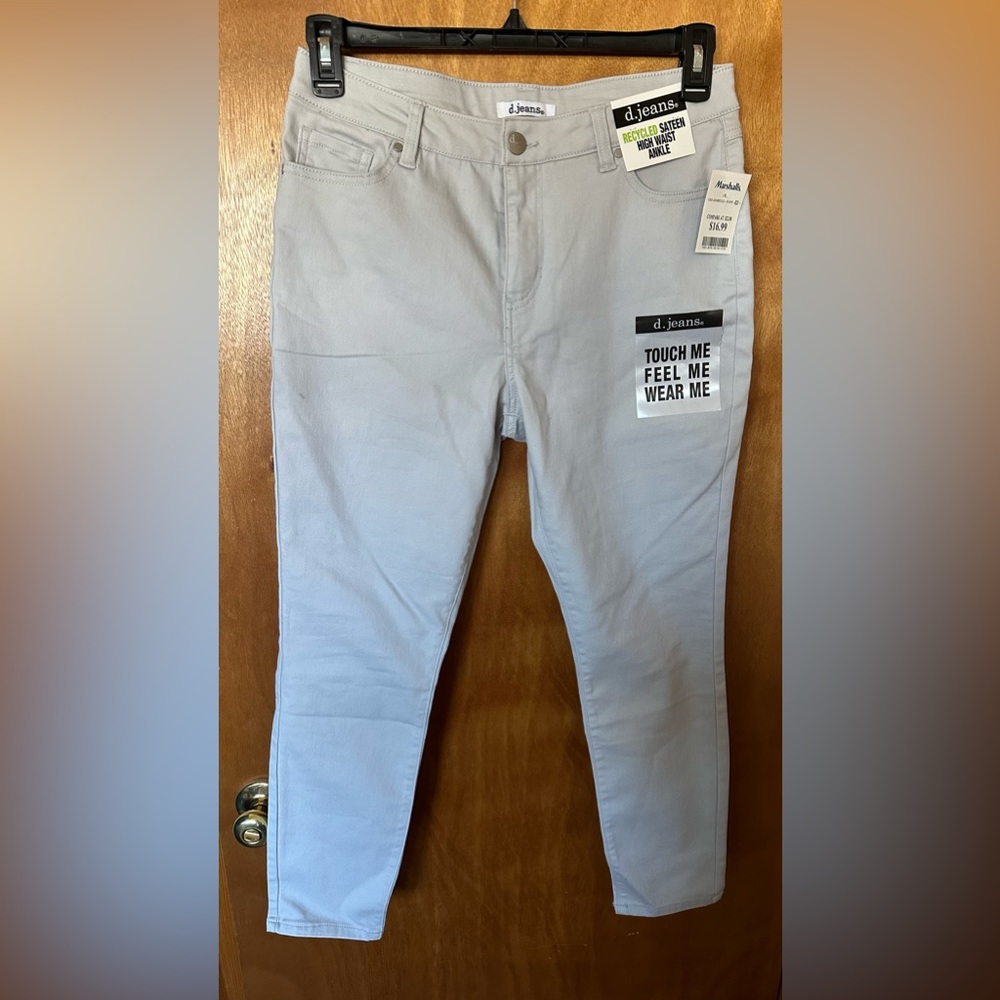 COPY - dJeans light grey, High waisted ankle